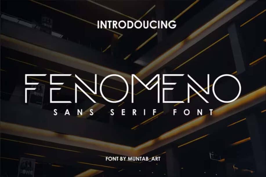 Fenomeno - Futuristic Font