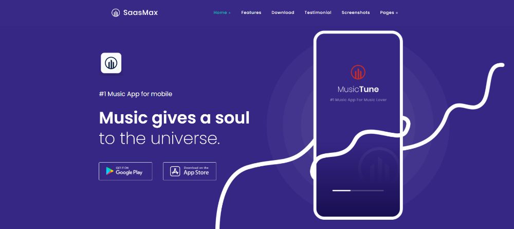 WordPress Themes for SAAS companies: SaasMax