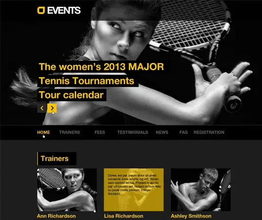 Events Music, Sport, Techno theme