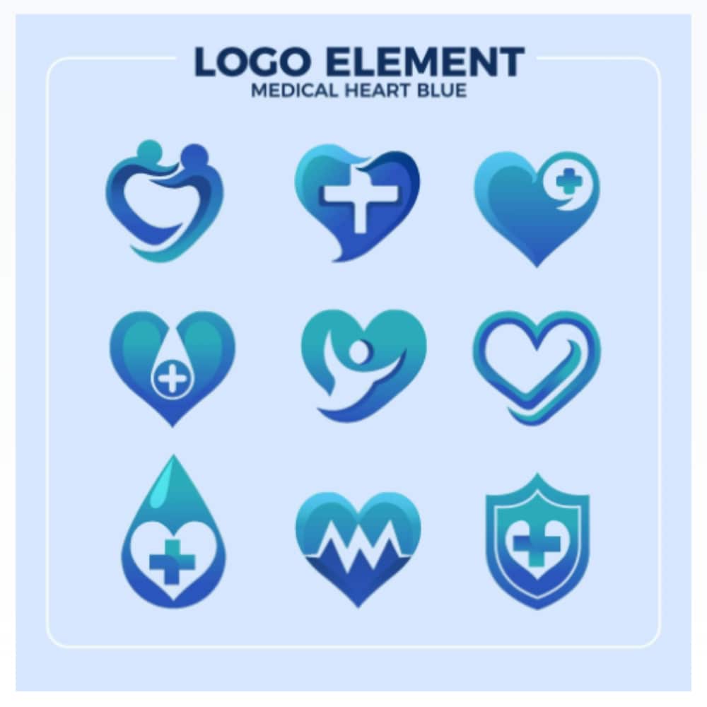 Free Design Assets for Healthcare Designers: Medical Heart Logo Templates