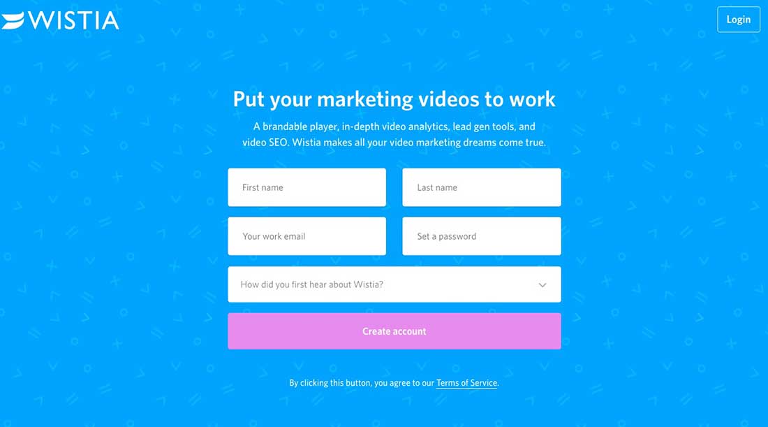 Wistia Landing Page