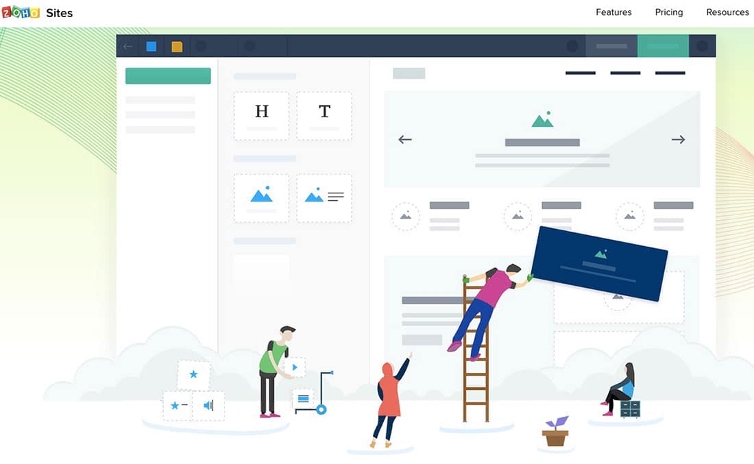 Zoho sites Website Builder