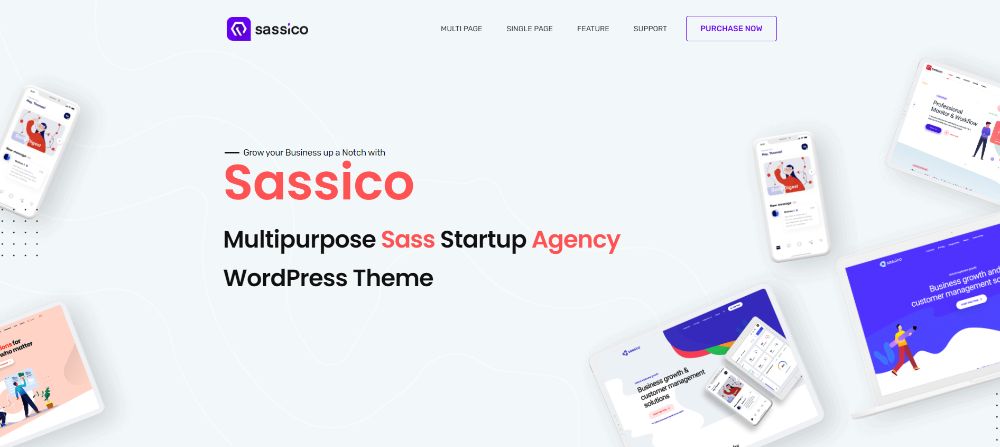 WordPress Themes for SAAS companies: Saasico