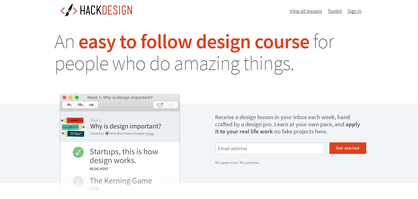 HackDesign Best UX Courses 