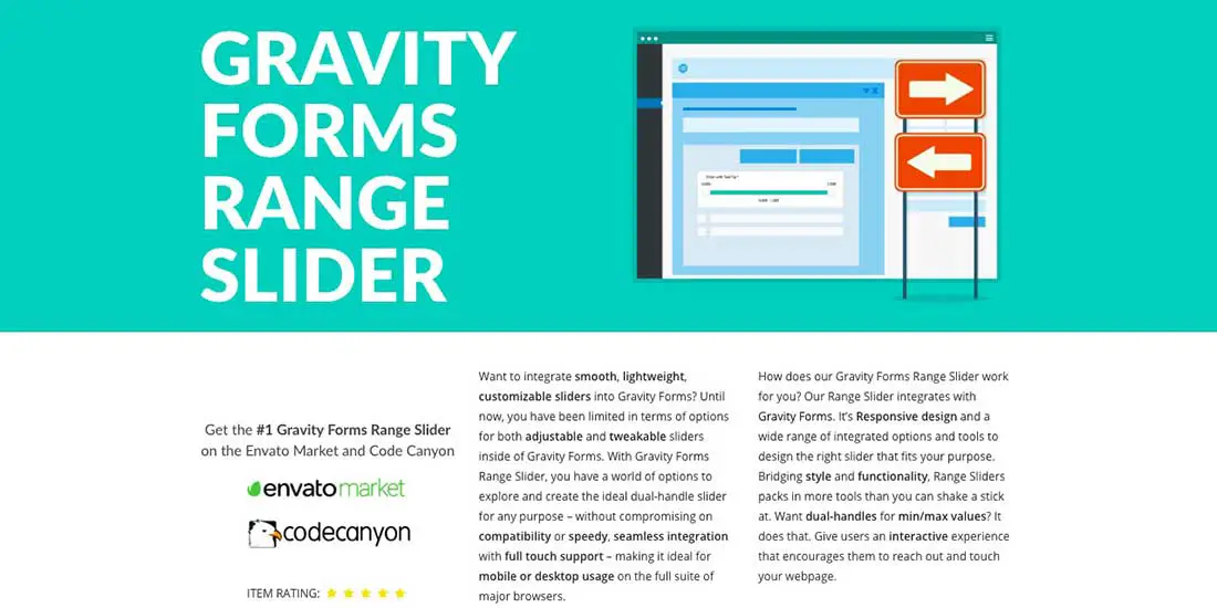 16 Gravity Forms Range Slider