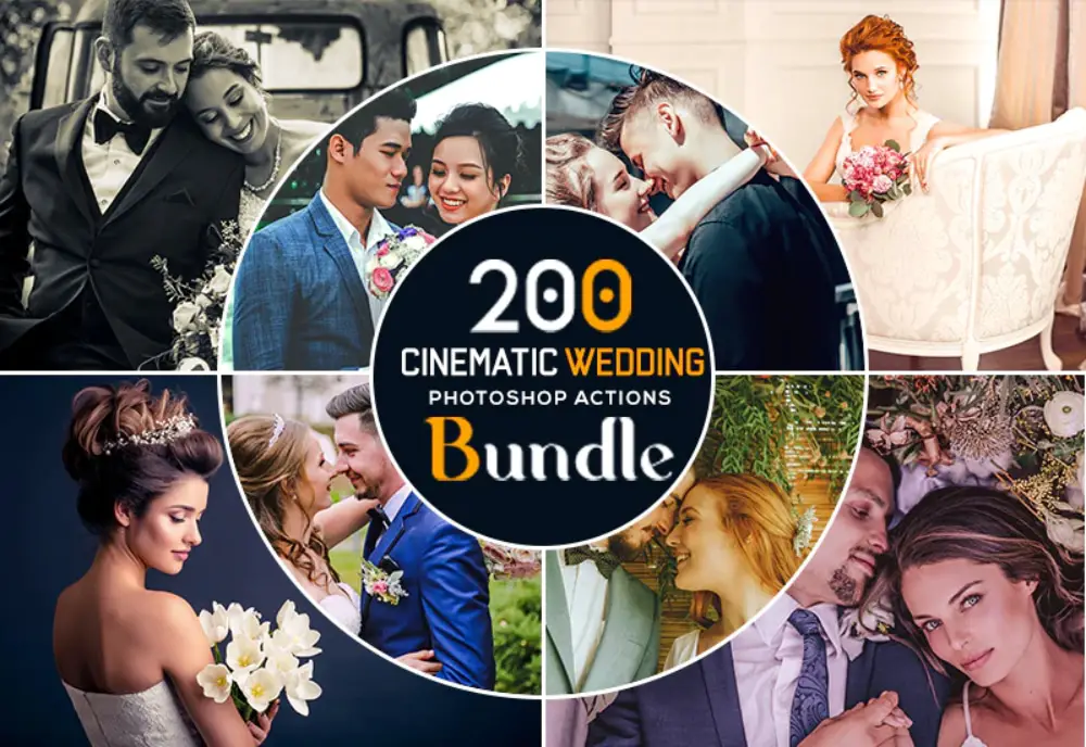 The 200+ Cinematic Wedding Bundle of Actions