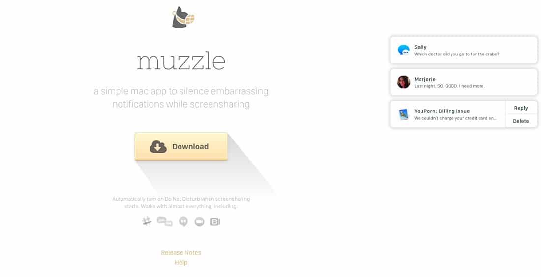 Landing Page Sample - Muzzle