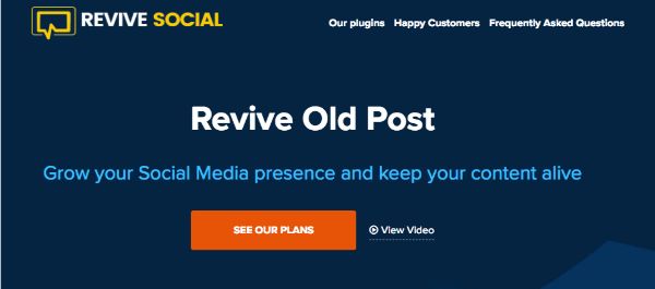 Social Media Integration WordPress plugins - Revive-Old-Post