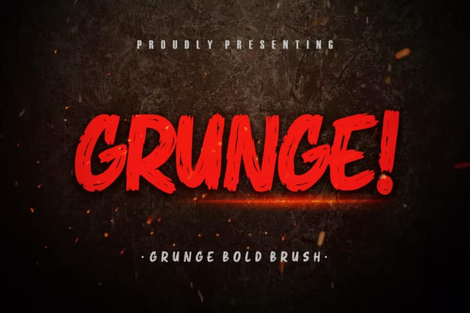 Grunge! Bold Brush Typeface