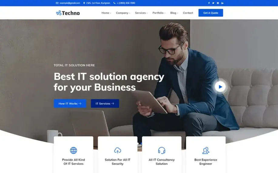 Techno - IT Solution & Multi-Purpose WordPress Theme