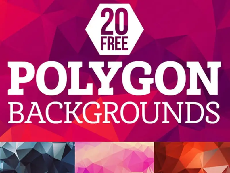 20 Free Polygon Backgrounds