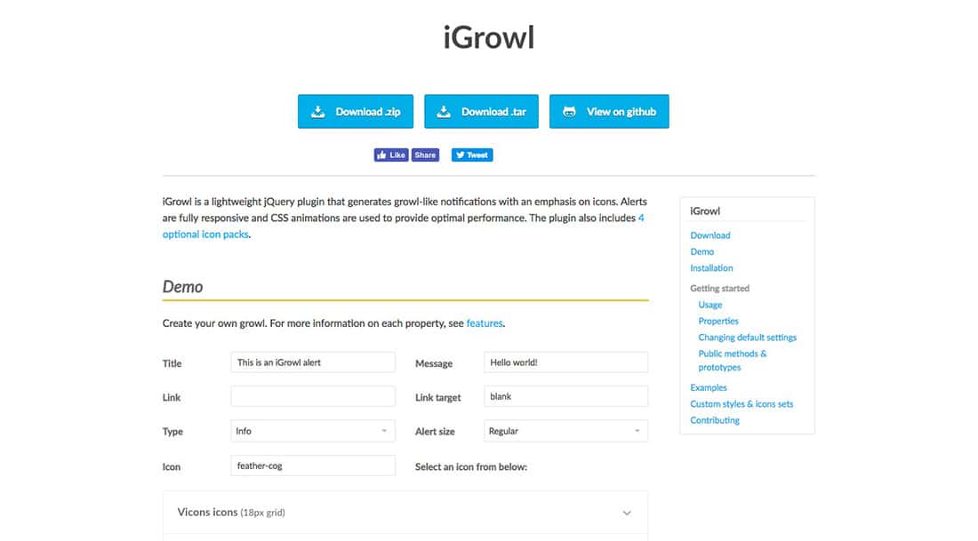 20 iGrowl.js