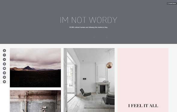 20 Wordy Tumblr Theme