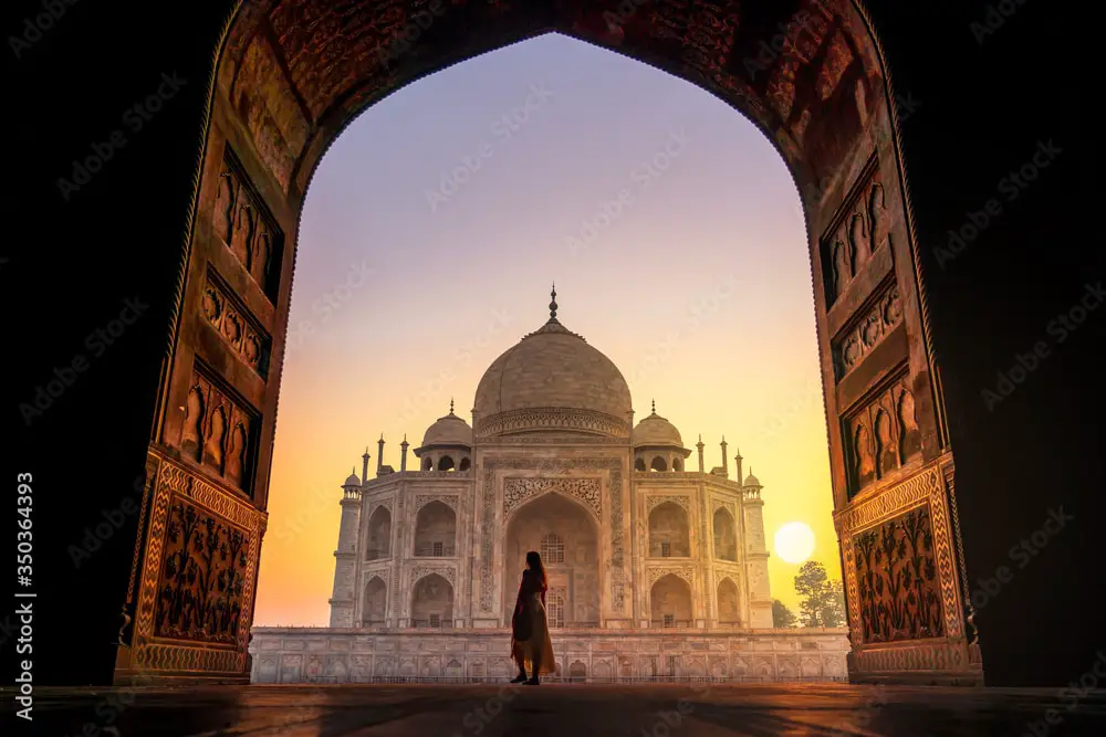 Free Stock Images to use for Website Hero Images:  Taj Mahal Image