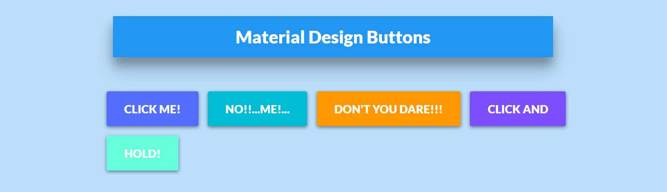 Material Design Buttons