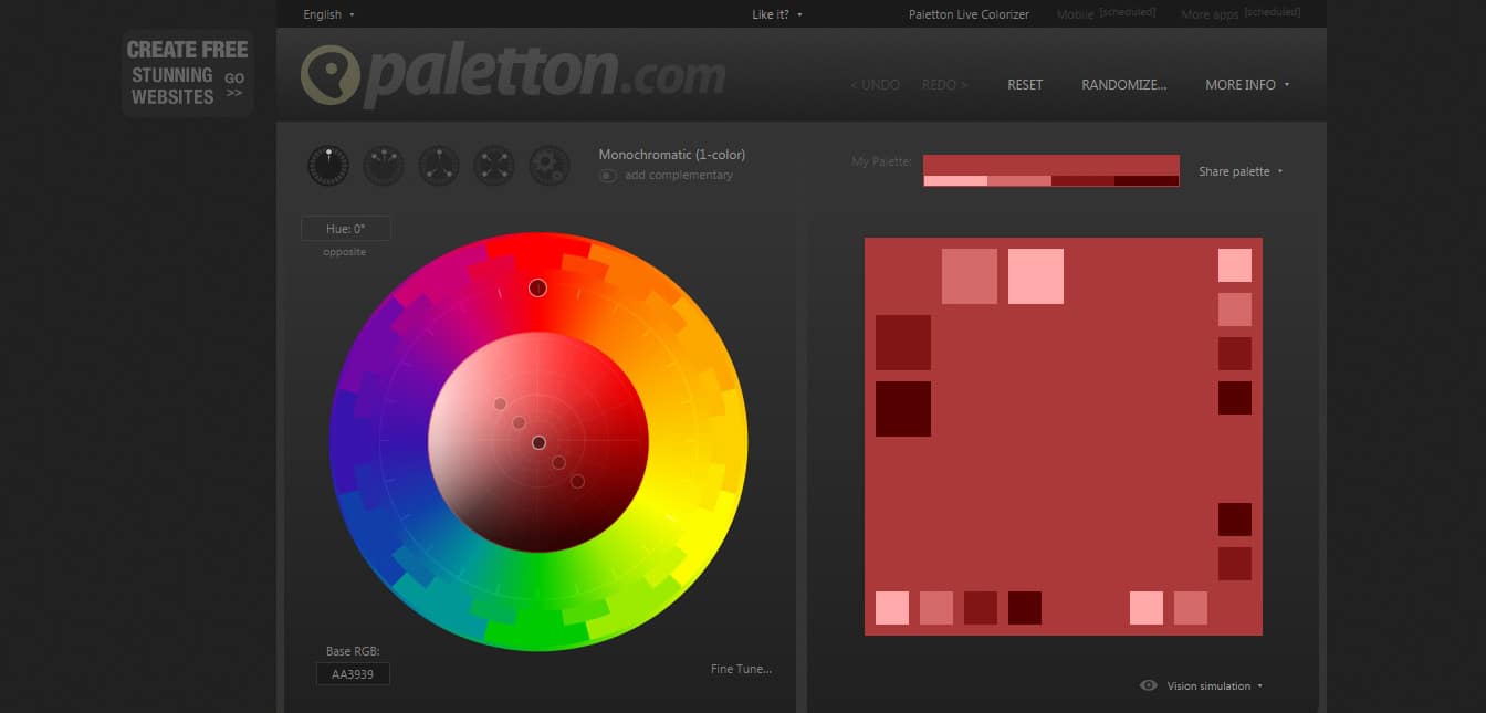 Paletton - The Color Scheme Designer