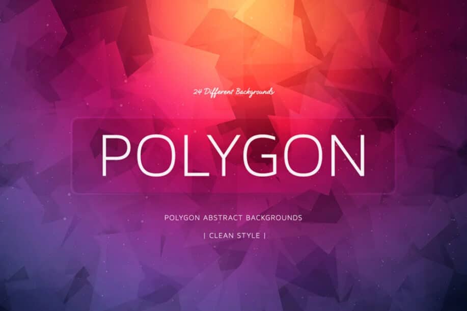 24 Polygon Colorful Backgrounds