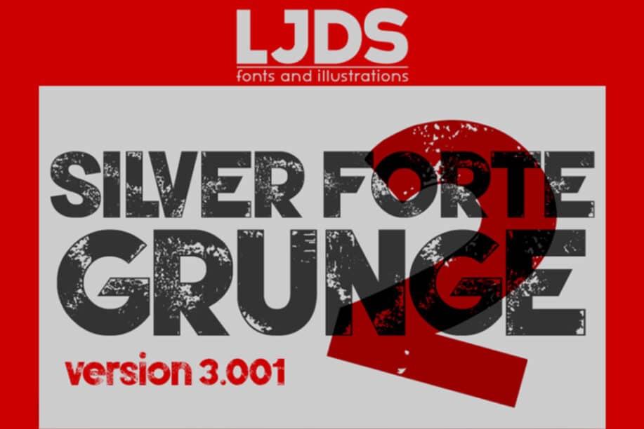 Silver Forte Grunge Font