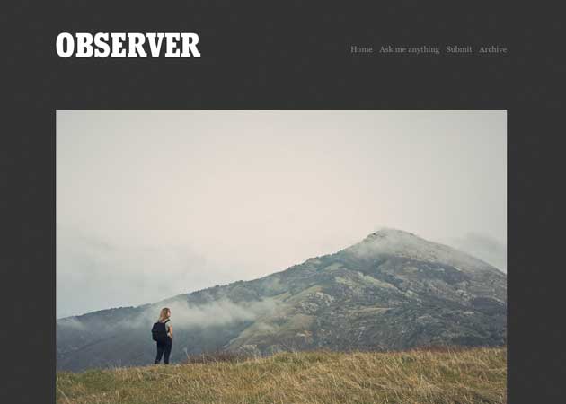 28 Observer Tumblr Theme