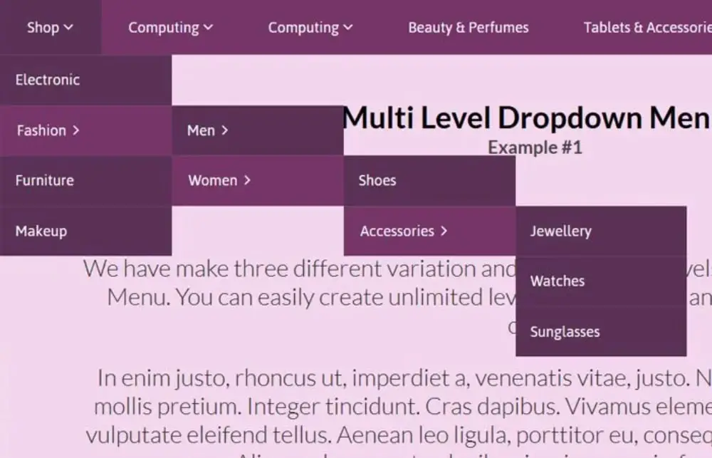 Mistakes Not to Make in Website Navigation: Dropdown menus