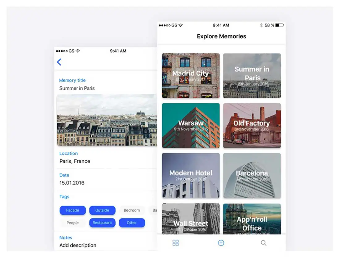 4 Roomframes App User Interface Designs