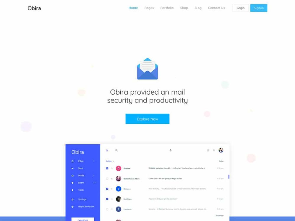 WordPress Themes for SAAS companies: Obira