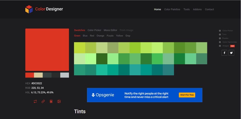 ColourDesigner - Color Scheme Generators To Use in 2020