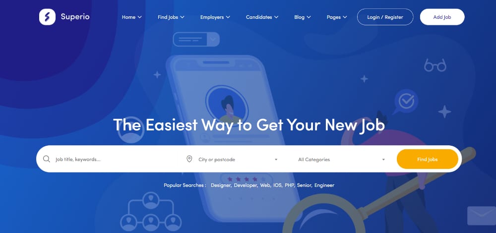 Best Job Board WordPress Themes of 2021: Superio
