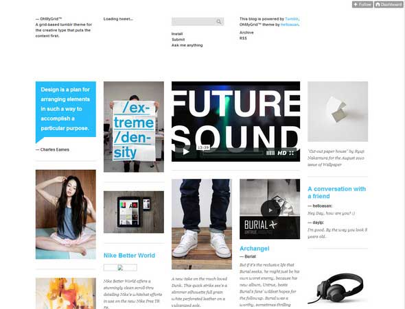  OhMyGrid Tumblr Theme