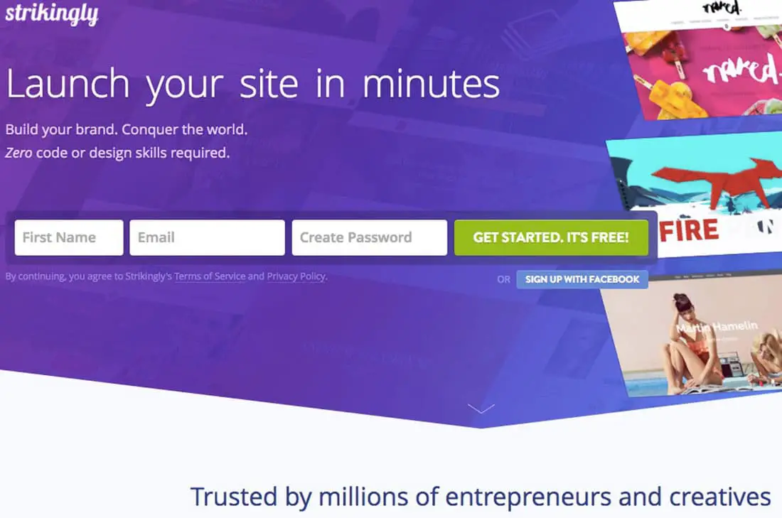 Strikingly Free Website Builder