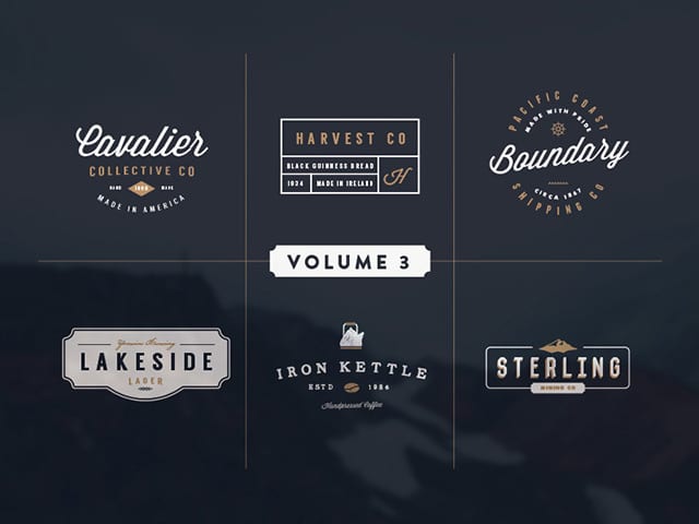 6 vintage logo kit