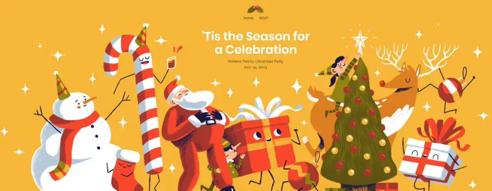 Creative New Year Landing Page Themes: Christmas Season - Landing Page