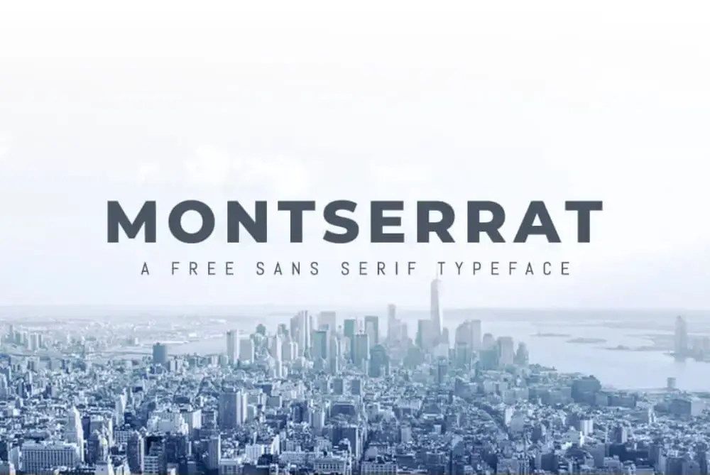 Best Fonts to Use for Digital Media: Montserrat