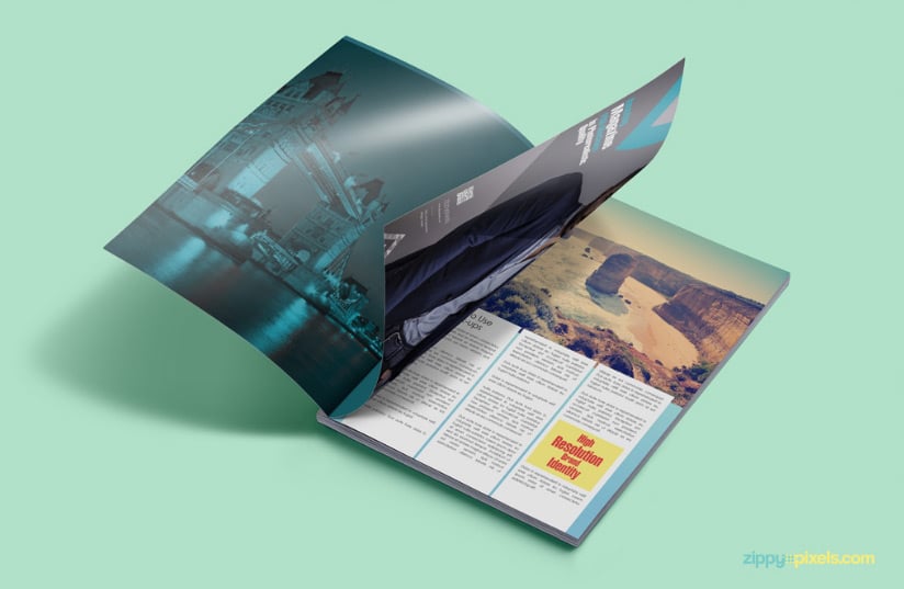 Free Magazine PSD Mockup