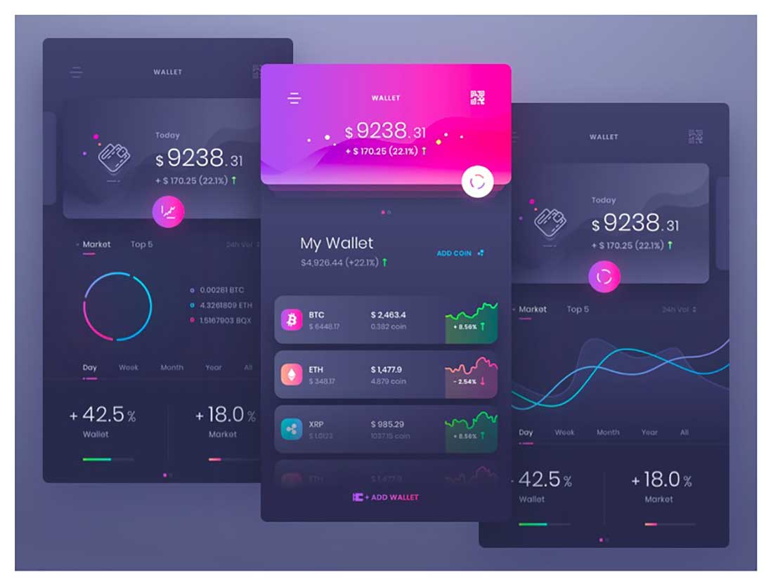 7 Wallet App User Interface Designs