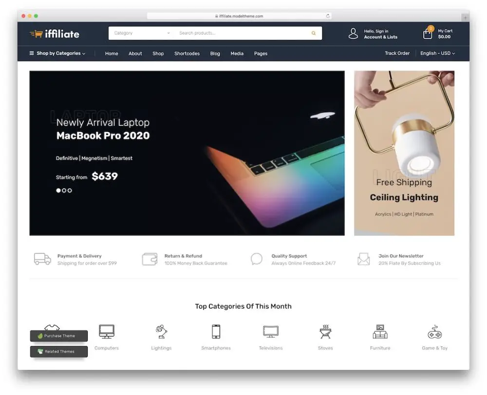 WordPress Themes for Affiliate Marketing: Iffiliate