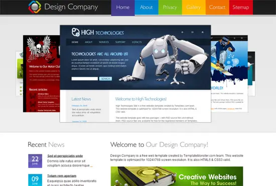 Design Company free CSS template