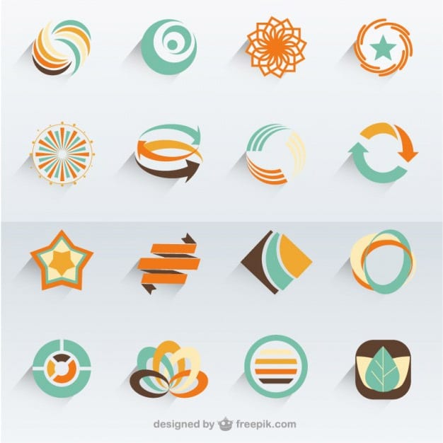 Abstract vector logo templates