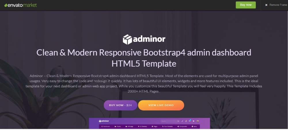 Adminor Admin Panel Theme