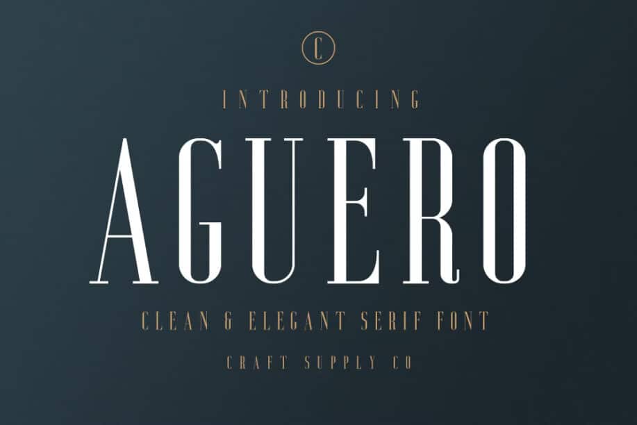 Aguero Serif - A Clean & Elegant Serif Font