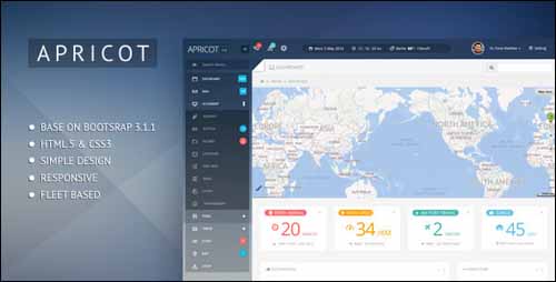 Apricot Bootstrap 3 Admin Dashboard Template