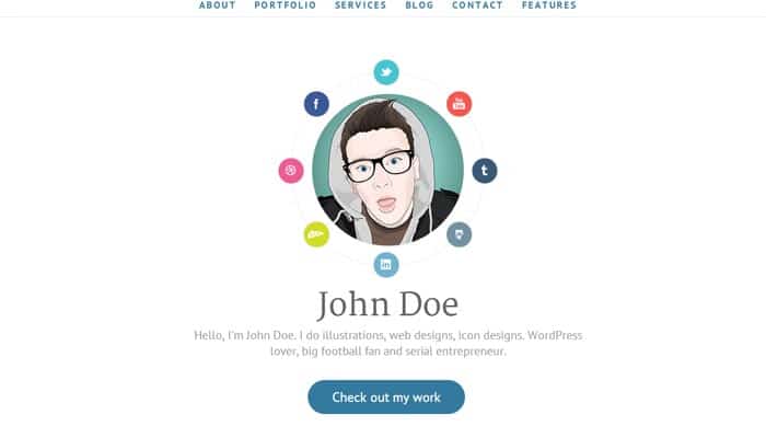 AWSM Simple Personal Portfolio WordPress Theme