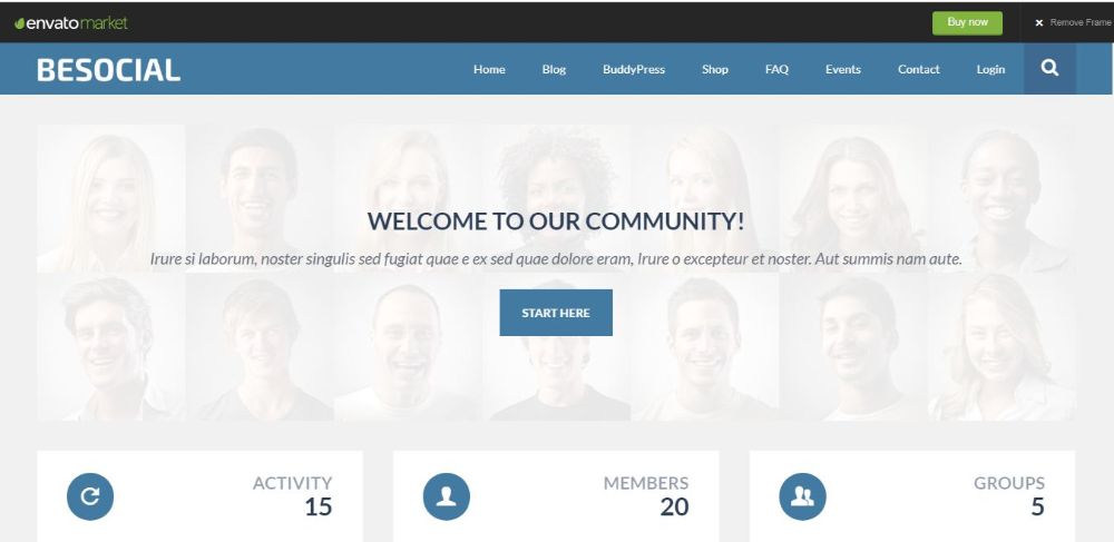 Besocial- BuddyPress Social Network & Community WordPress Theme