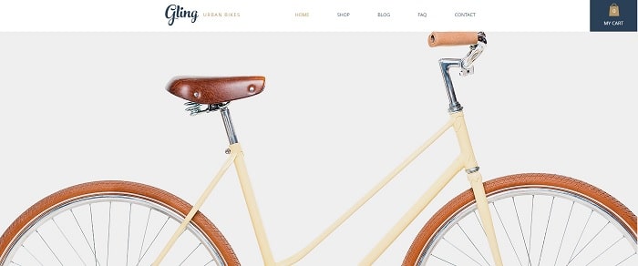 Transportation Website Template: Bike Store