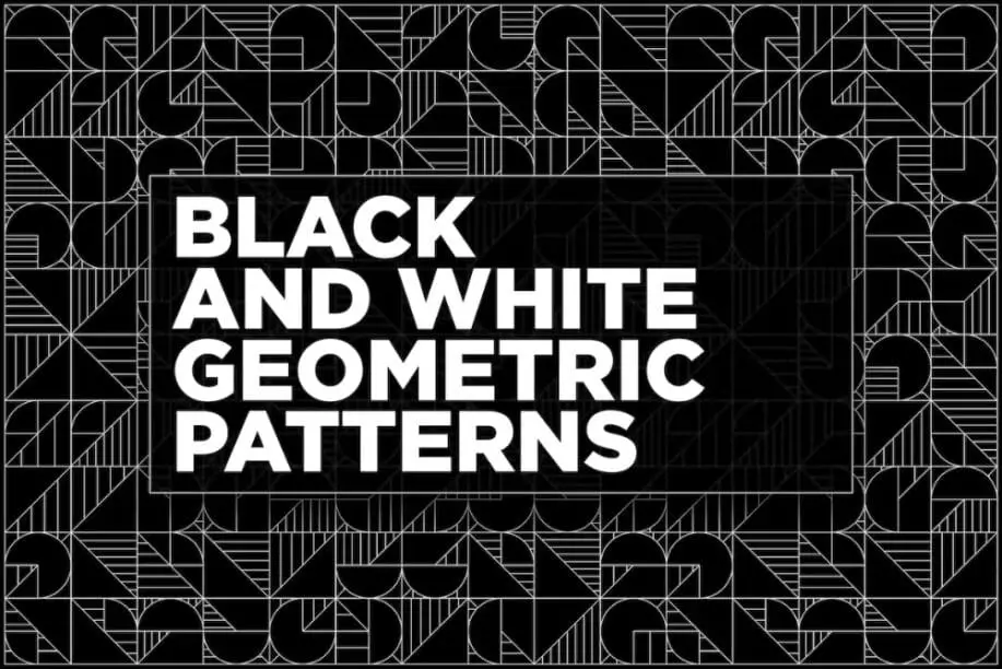 Black And White Geometric Pattern Designs