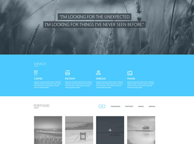 Blueasy Website Template Free PSD