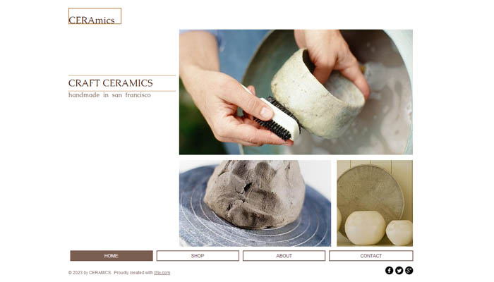 Ceramic Craft wix website template