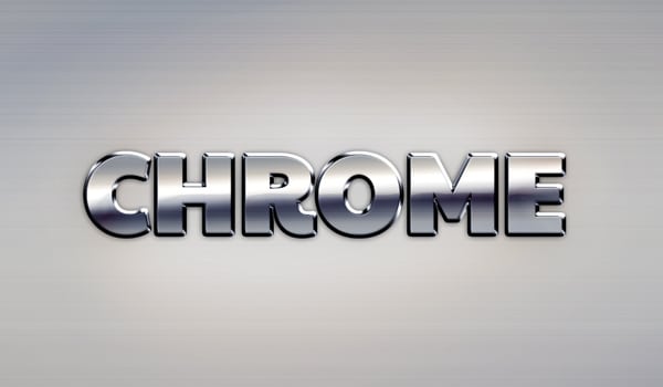 Chrome Text Effect