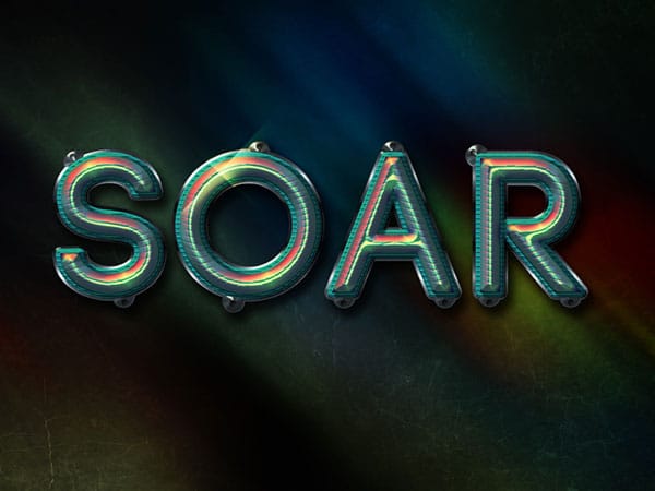 Colorful Futuristic Text Effect