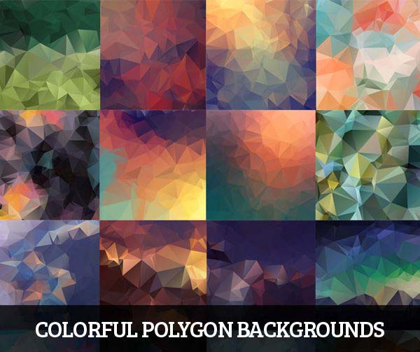 Colorful Polygon Backgrounds